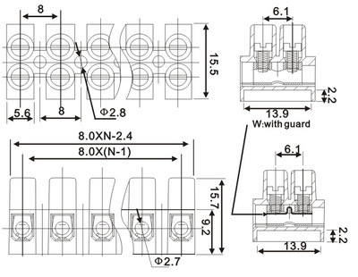 【優質GSS100帶彈片貫通式接線端子】價格,廠家,圖片,連接器,慈溪市逍林潤豐模具加工店-